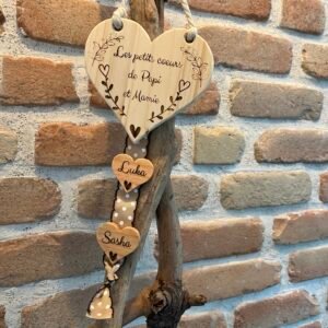 Ribambelle de coeurs personnalisée