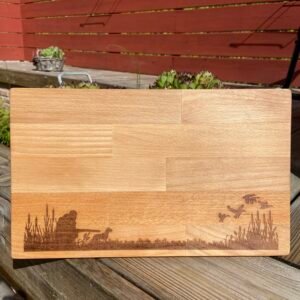 Planche à découper chasse – Chasseur, personnalisable