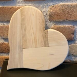 Coeur en bois aspect naturel