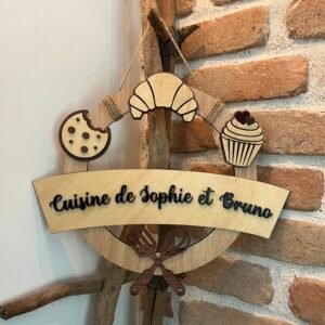 Couronne de cuisine à personnaliser – Décoration gourmande