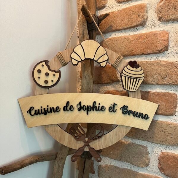 Couronne de cuisine à personnaliser - Décoration gourmande